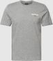 Napapijri Klassiek Grijs Katoenen T-Shirt met Handtekening Print Gray Heren - Thumbnail 1