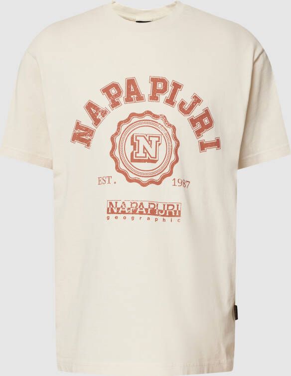 Napapijri T-shirt met motiefprint model 'QUITO'