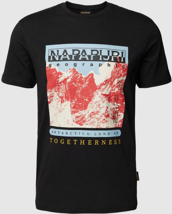Napapijri T-shirt van katoen met labeldetail model 'FORSTERI'
