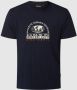 Napapijri Blauwe Print T-shirt voor Mannen Blue Heren - Thumbnail 1