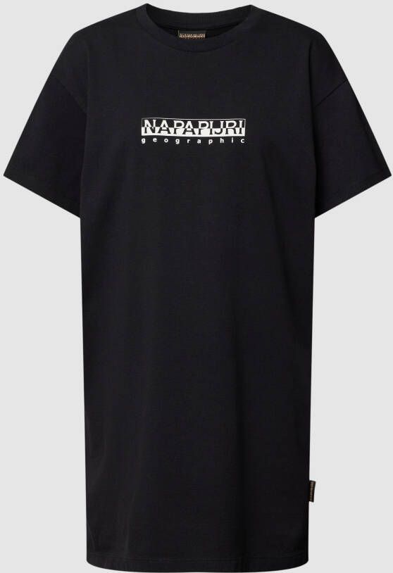 Napapijri T-shirtjurk met logoprint model 'Bow'