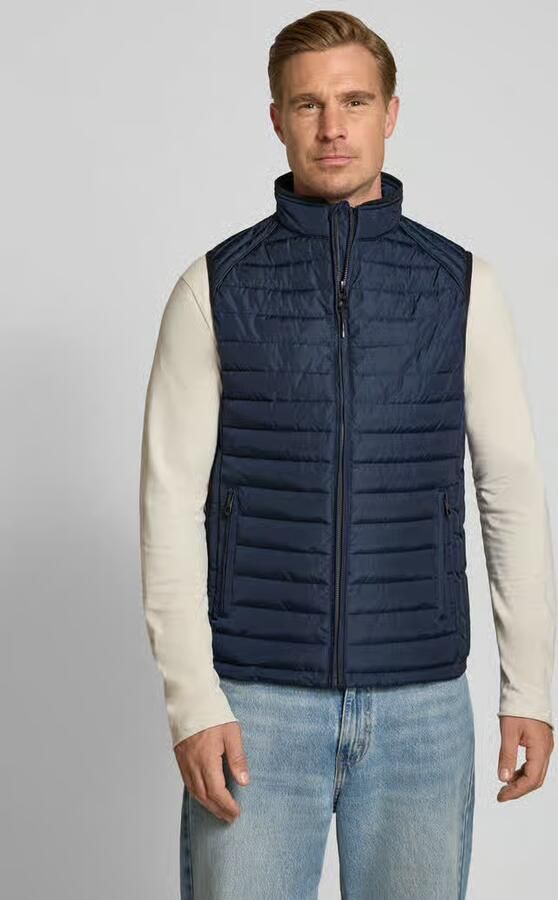 NAUTGÅRD regular fit bodywarmer met gewatteerde look - Foto 3