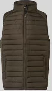 NAUTGÅRD regular fit bodywarmer met gewatteerde look