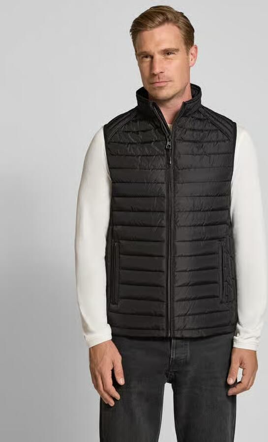 NAUTGÅRD regular fit bodywarmer met gewatteerde look - Foto 3