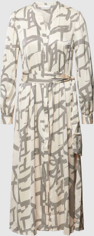 NEO NOIR Midi-jurk met grafisch motief model 'Cilian'