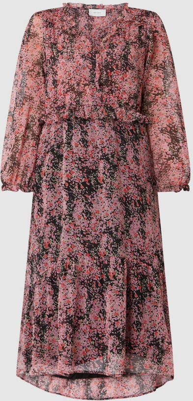 NEO NOIR Midi-jurk van chiffon model 'Saia'