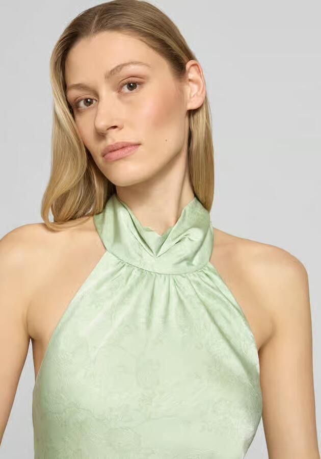 NEO NOIR Avondjurk met halter en strik model 'Fiona'
