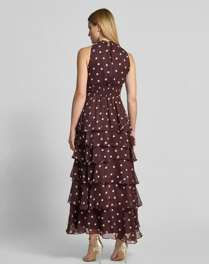 NEO NOIR Dames Jurken Marli Big Dot Dress Bruin