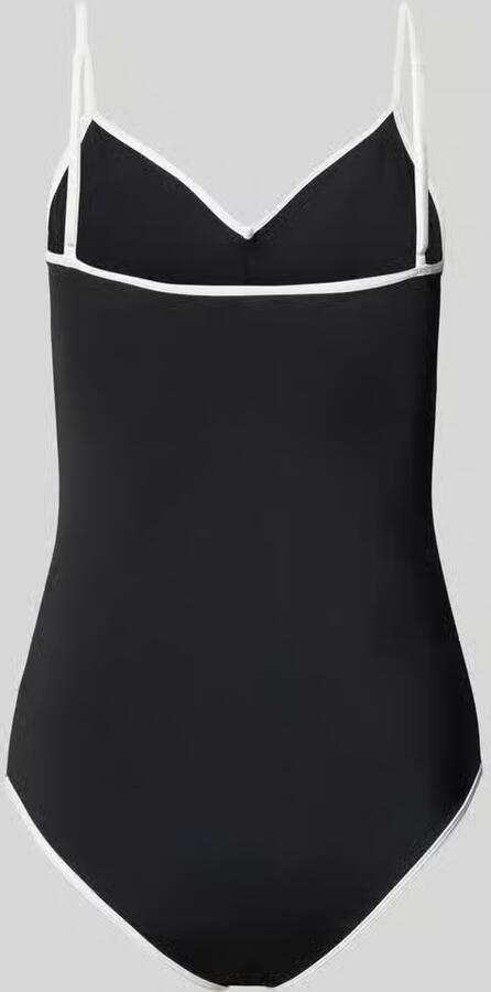 NEO NOIR Badpak met contrasterende bies model 'FELICE SOLID'