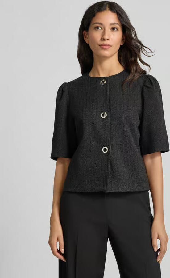 NEO NOIR Dames Blazers Xanthe Herringbone Blazer Donkergrijs - Foto 6