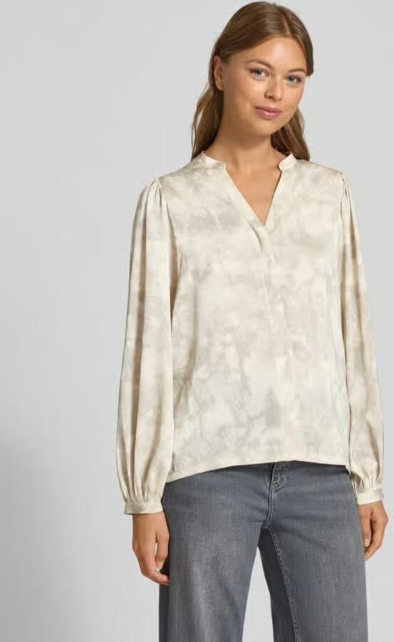 NEO NOIR Blouse met ballonmouwen en serafinohals - Foto 2