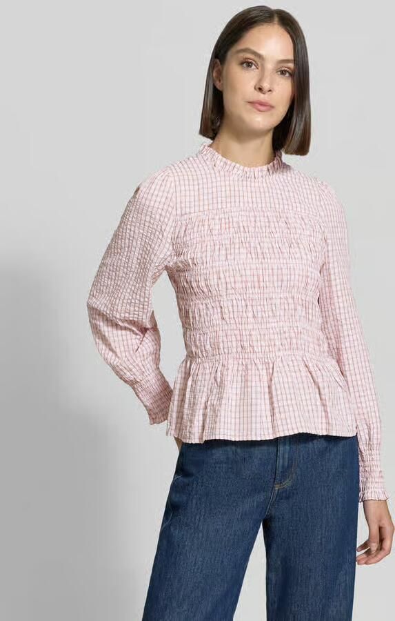 NEO NOIR blouse met katoen- en modal model 'Possa' - Foto 2