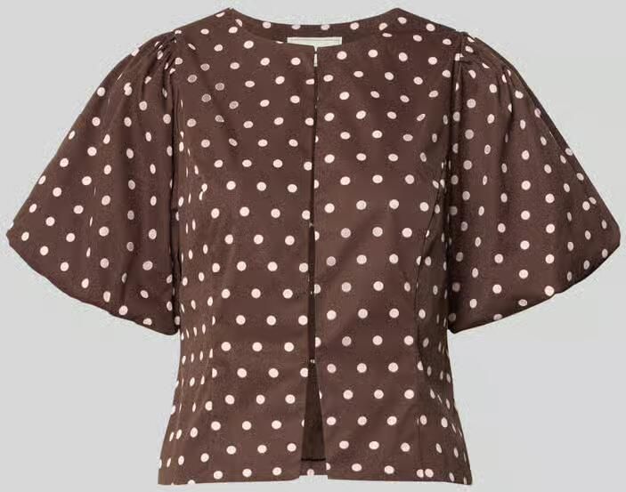 NEO NOIR Blouse met korte mouwen met ballonmouwen model 'ANELA' - Foto 6