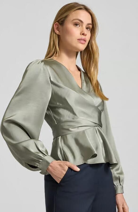 NEO NOIR Blouse met lange mouwen en V-hals - Foto 2