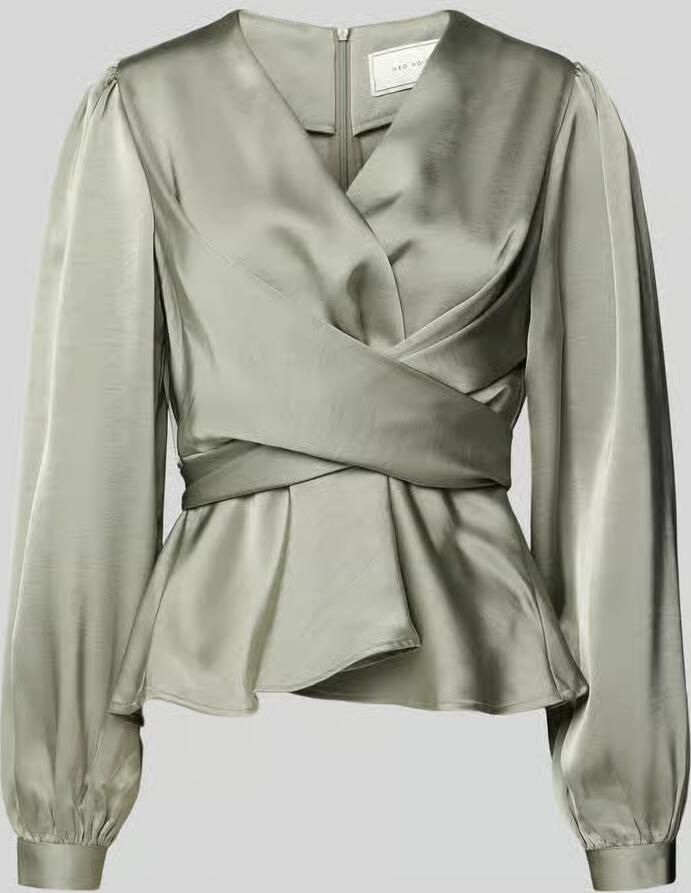 NEO NOIR Blouse met lange mouwen en V-hals
