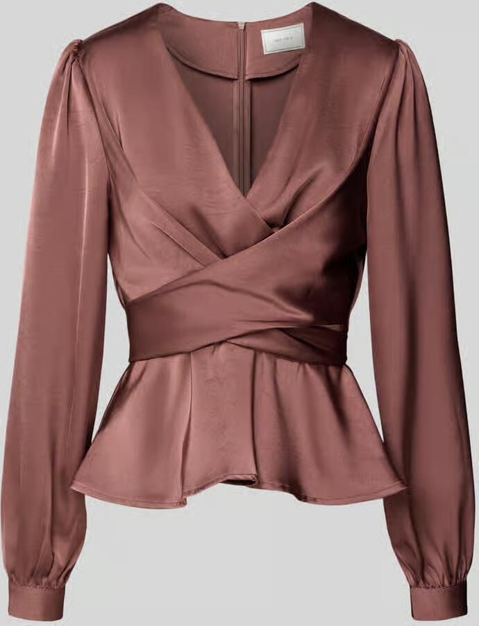 NEO NOIR Blouse met lange mouwen en V-hals