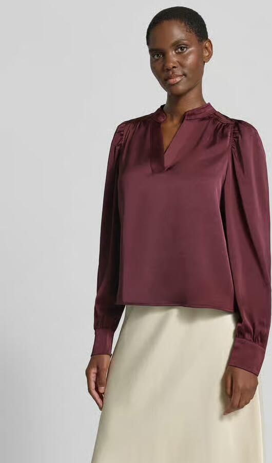 NEO NOIR blouse met lange mouwen met stretch model 'Rosslyn' - Foto 7