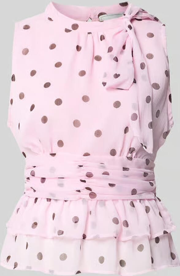 NOTRE-V Dames Tops & T-shirts Ansol Big Dot Top Bruin - Foto 7