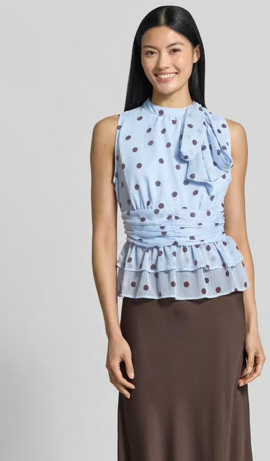 NEO NOIR Blouse met opstaande kraag model 'Ansol' - Foto 3