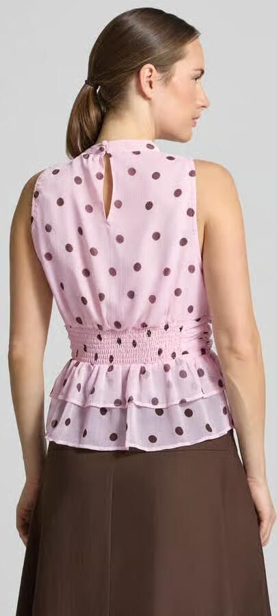 NOTRE-V Dames Tops & T-shirts Ansol Big Dot Top Bruin - Foto 12