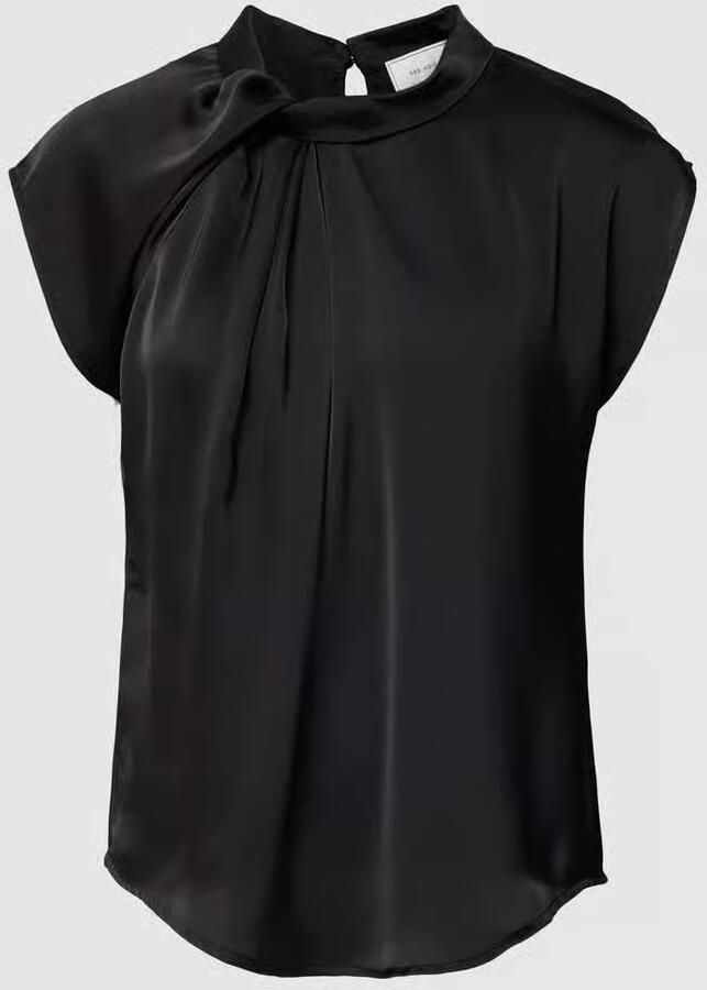 NEO NOIR Regular fit blousetop met satijnlook model 'FLEUR' - Foto 5