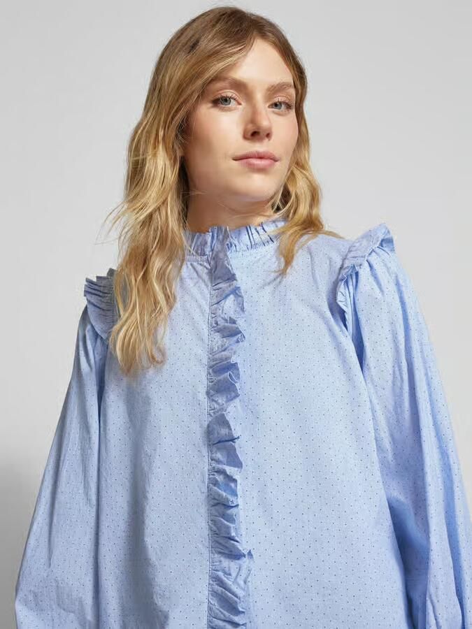 NEO NOIR Blouse met ruches model 'Charly'
