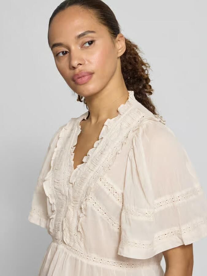 NEO NOIR Blouse met ruches model 'Evienne'