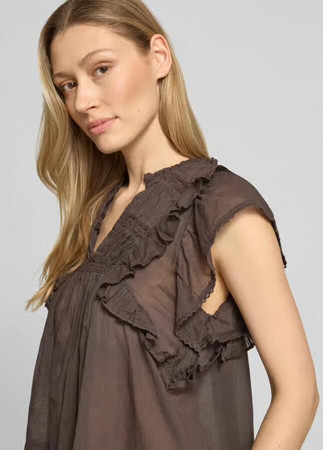 NEO NOIR Blouse met volants model 'Jayla'