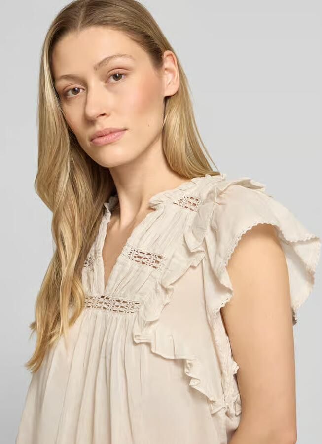 NEO NOIR Blouse met volants model 'Jayla'