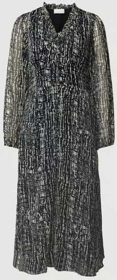 NEO NOIR Blousejurk van chiffon in zwart model 'NIMES' - Foto 4
