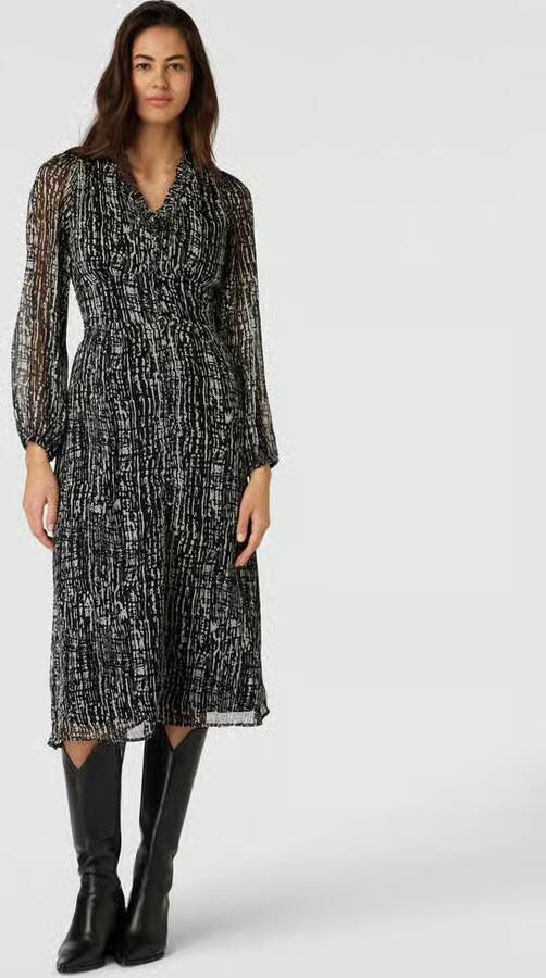 NEO NOIR Blousejurk van chiffon in zwart model 'NIMES' - Foto 3