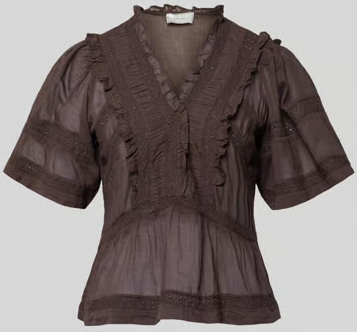NEO NOIR Regular fit blouse met V-hals model 'Evienne' - Foto 2