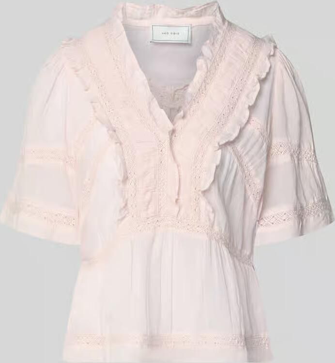 NEO NOIR Regular fit blouse met gehaakt kant model 'Evienne' - Foto 2