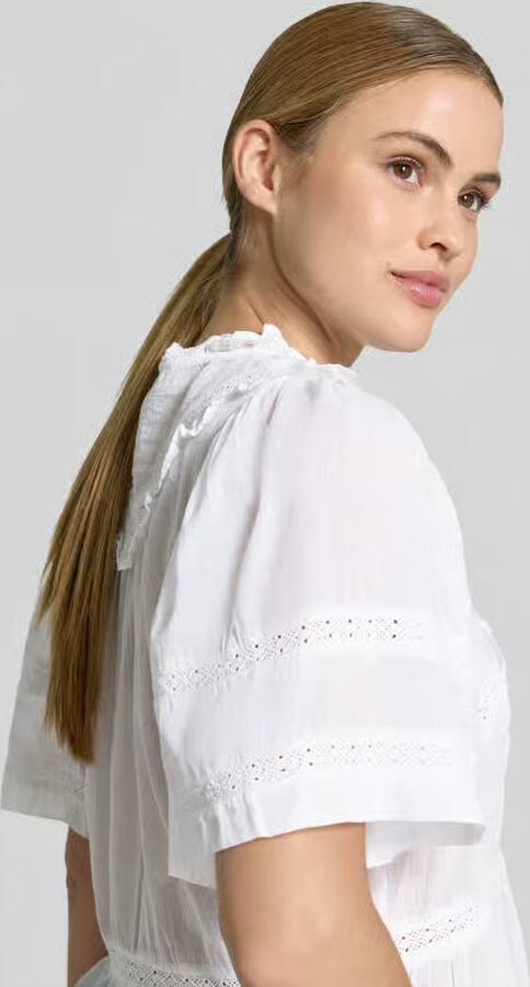 NEO NOIR Regular fit blousetop met gehaakt kant model 'Evienne S Voile' - Foto 4