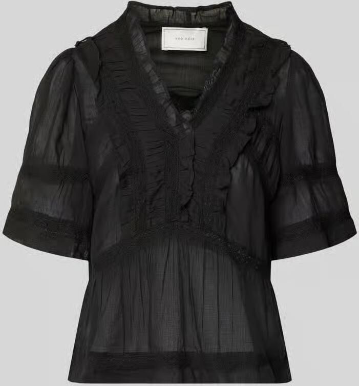 NEO NOIR Blouseshirt met gehaakt kant model 'Evienne' - Foto 2