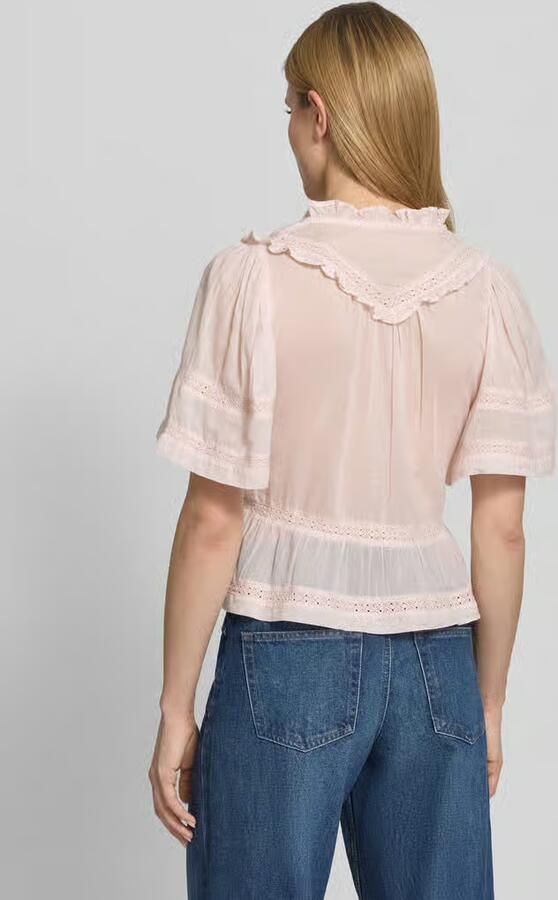 NEO NOIR Regular fit blouse met gehaakt kant model 'Evienne' - Foto 4