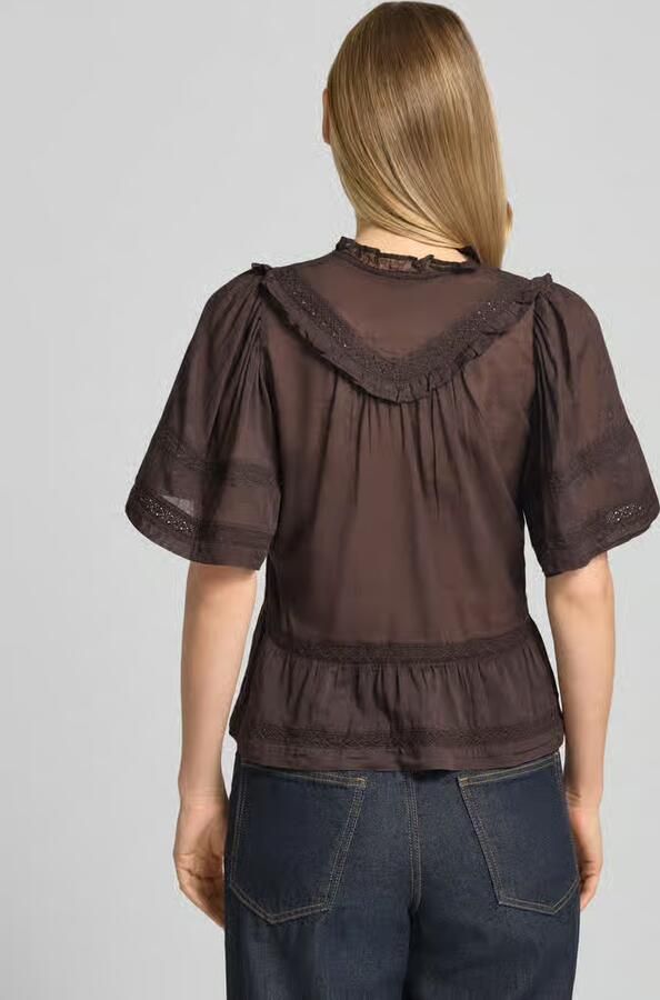 NEO NOIR Regular fit blouse met V-hals model 'Evienne' - Foto 2