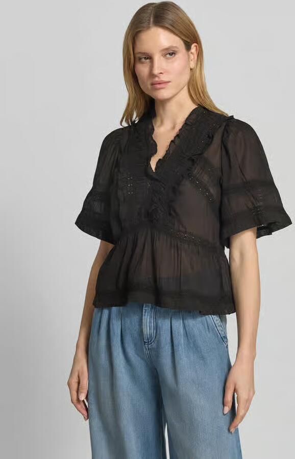 NEO NOIR Blouseshirt met gehaakt kant model 'Evienne' - Foto 4