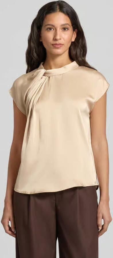 NEO NOIR Dames Blouses Fleur Drapy Satin Blouse Beige - Foto 8