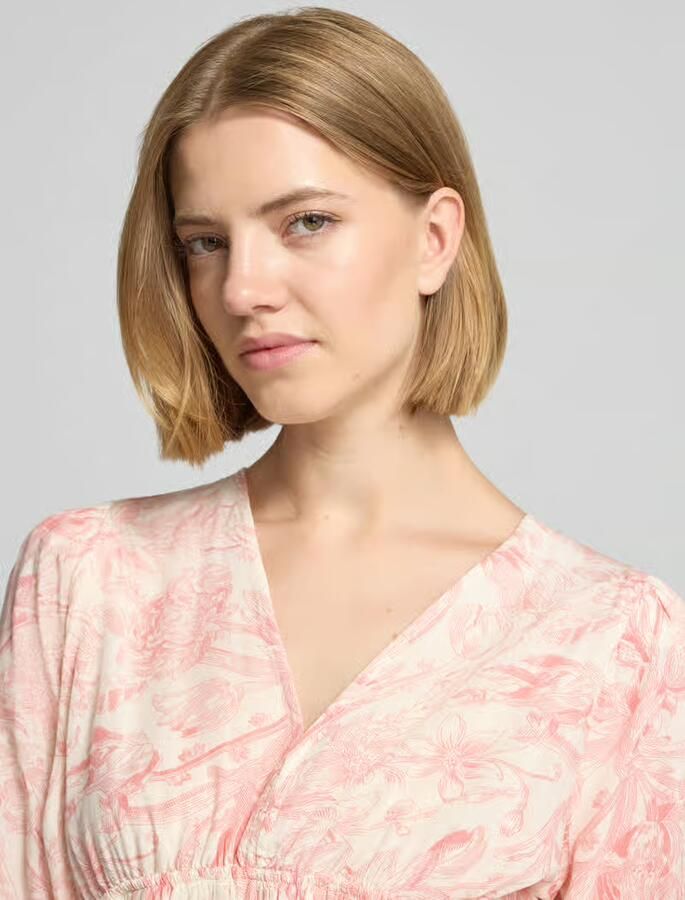 NEO NOIR Blouseshirt met pofmouwen en V-hals model 'Minutti' - Foto 2