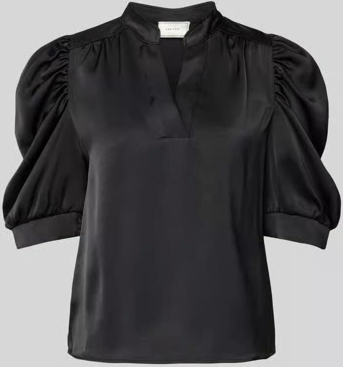 NEO NOIR Dames Blouses Roella Heavy Sateen Blouse Zwart - Foto 7