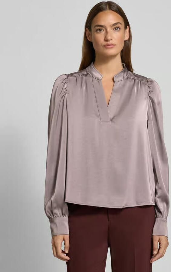 NEO NOIR Dames Blouses Rosslyn Heavy Sateen Blouse Grijs - Foto 6