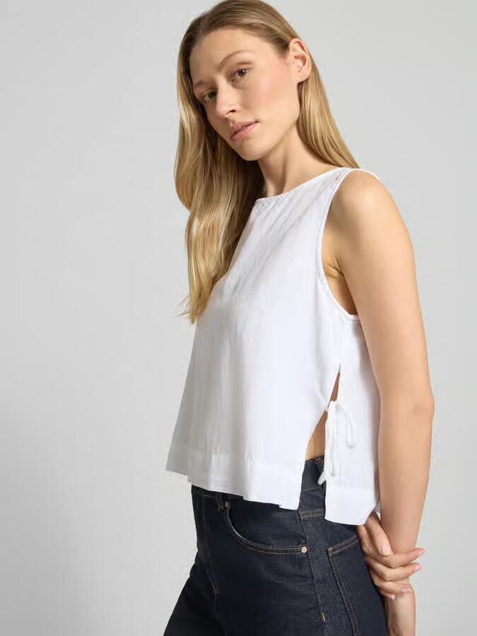 NEO NOIR Blouseshirt met zijwaartse vetersluiting model 'Svetlana'