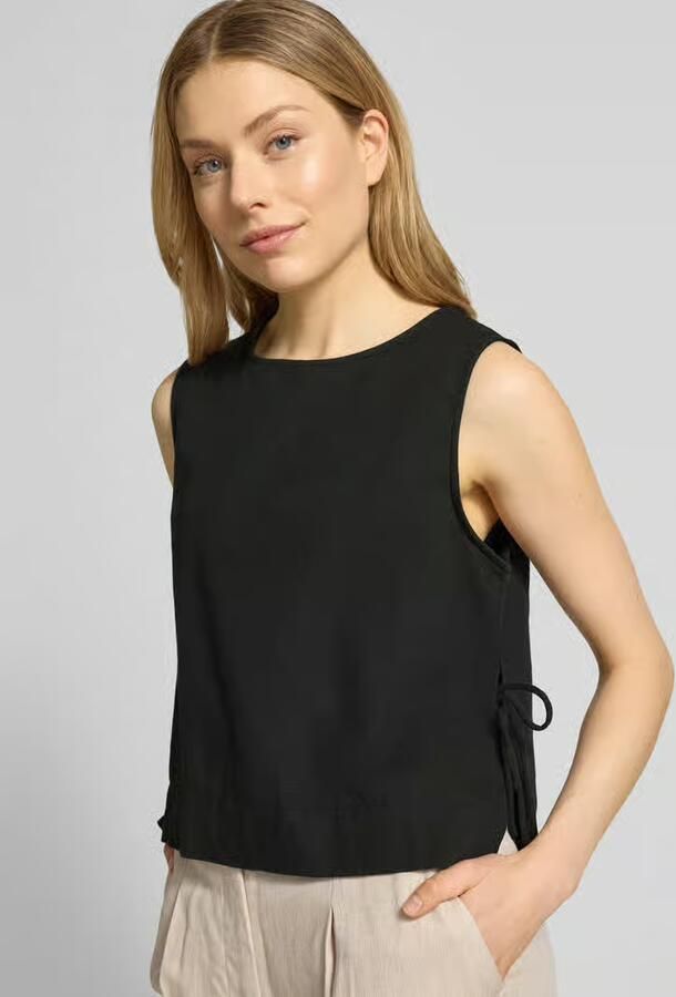 NEO NOIR Blouseshirt met zijwaartse vetersluiting model 'Svetlana'
