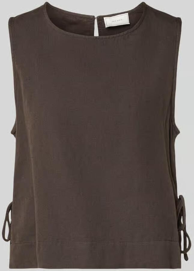 NEO NOIR Blouseshirt met zijwaartse vetersluiting model 'Svetlana' - Foto 2