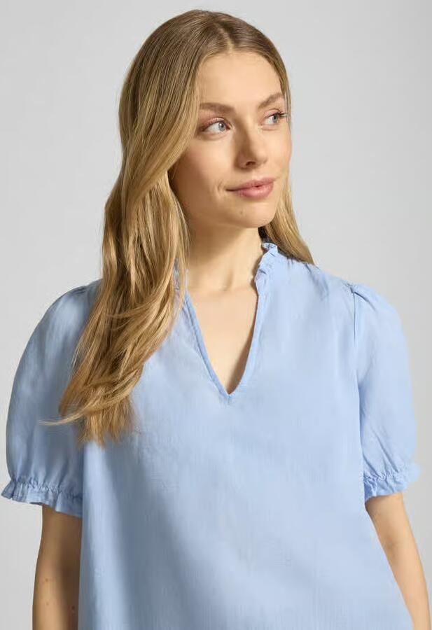 NEO NOIR Blouseshirt van mix van katoen en linnen model 'Odesa'
