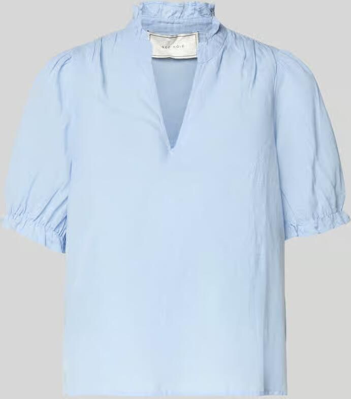NEO NOIR Blouseshirt van mix van katoen en linnen model 'Odesa' - Foto 2