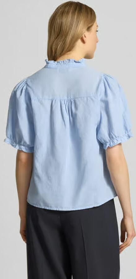 NEO NOIR Blouseshirt van mix van katoen en linnen model 'Odesa' - Foto 4