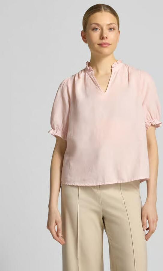 NEO NOIR Blouseshirt van mix van katoen en linnen model 'Odesa' - Foto 2
