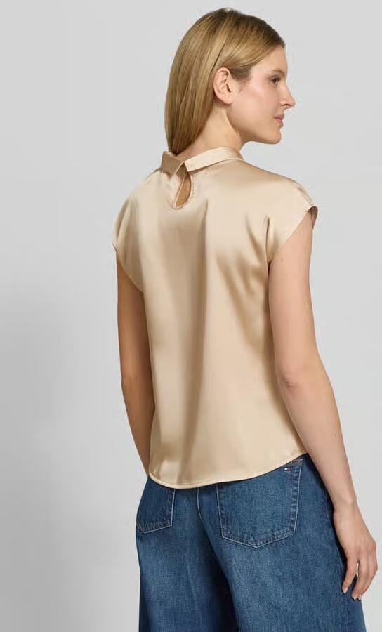 NEO NOIR Dames Blouses Fleur Drapy Satin Blouse Beige - Foto 7